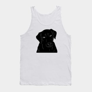 Black Labrador Dog Tank Top